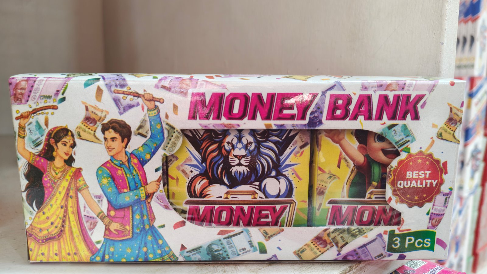 COLOR MONEY BANK (3 PCS)